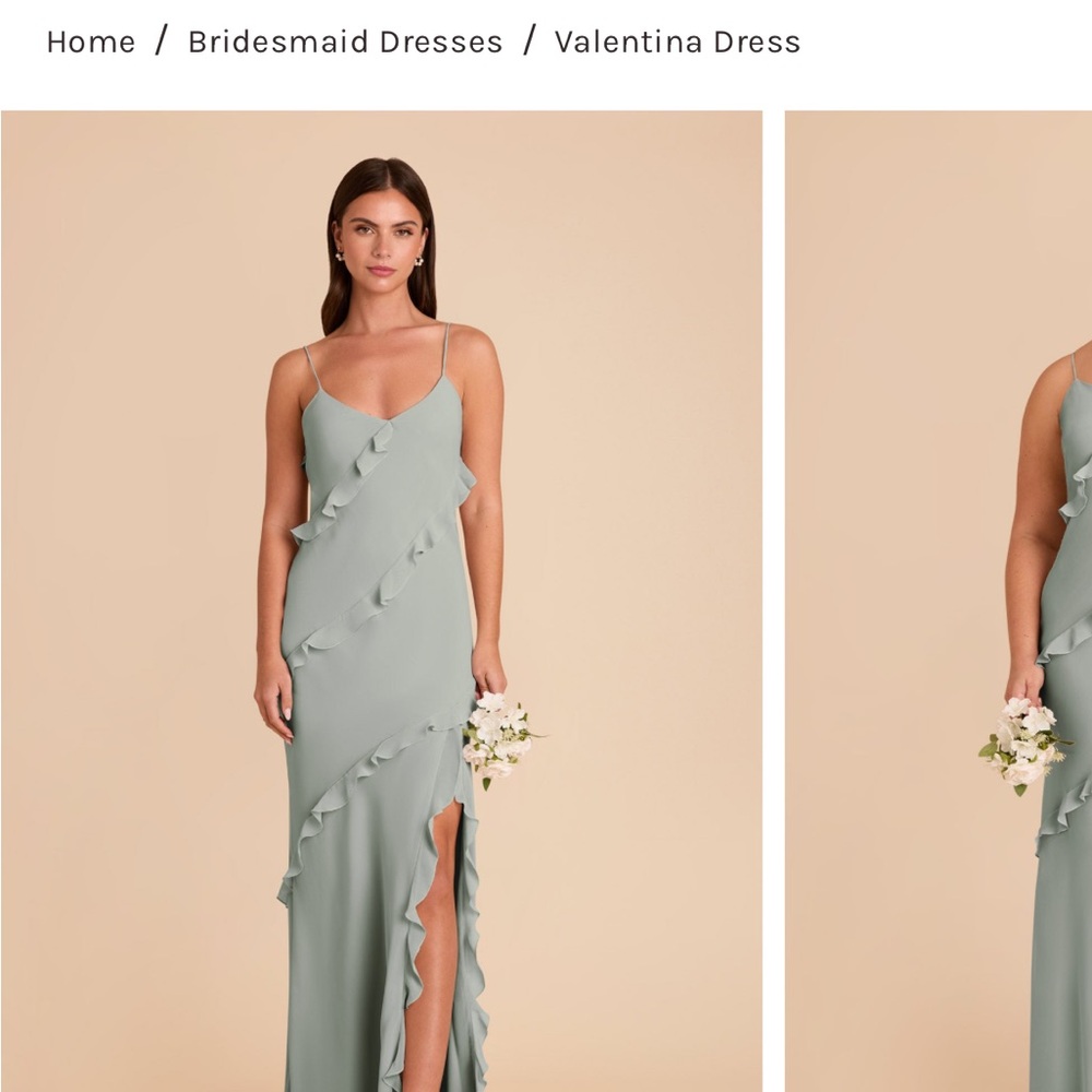 Valentina Asymmetrical Dress in Sage